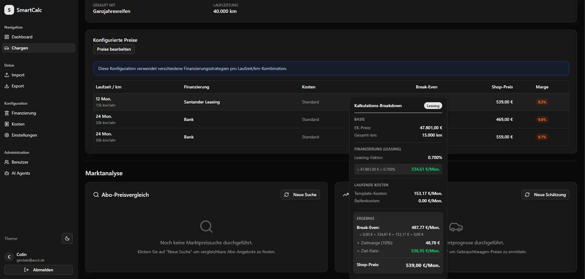 SmartCalc Calculation