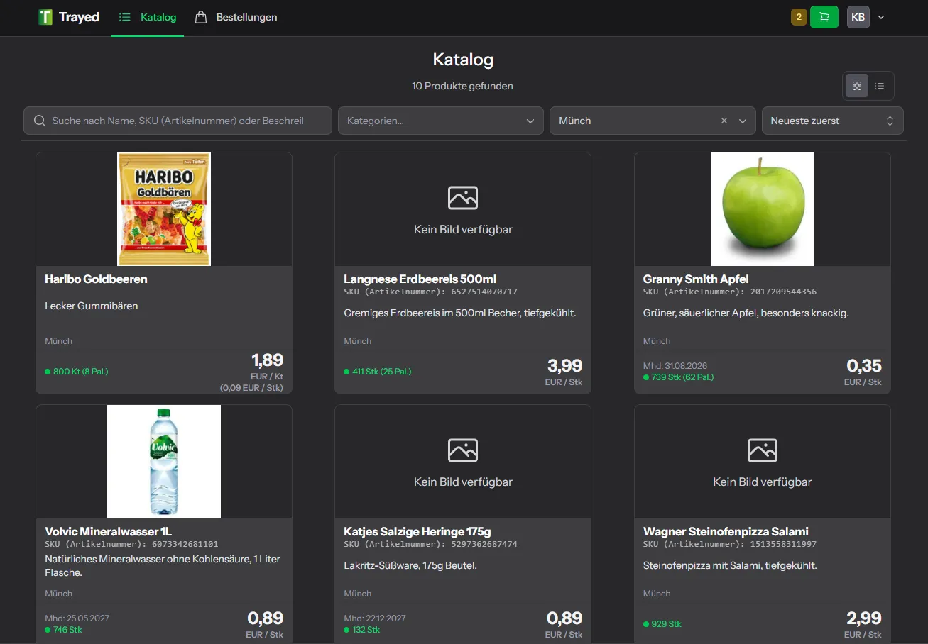 Trayed Catalog Cards