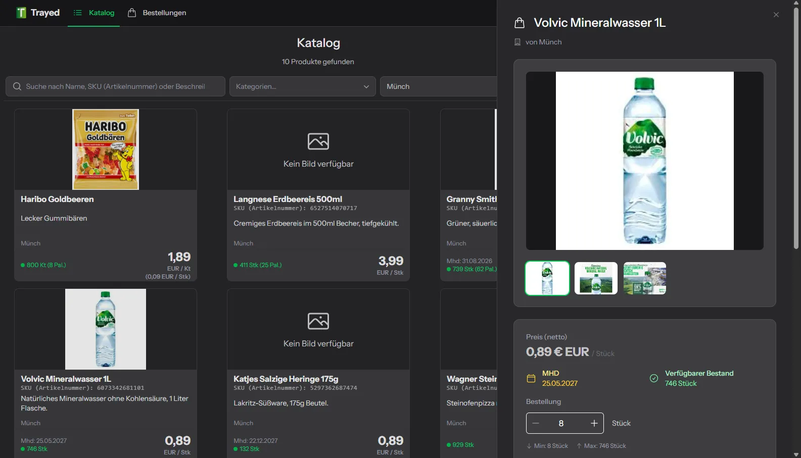 Trayed Catalog Details